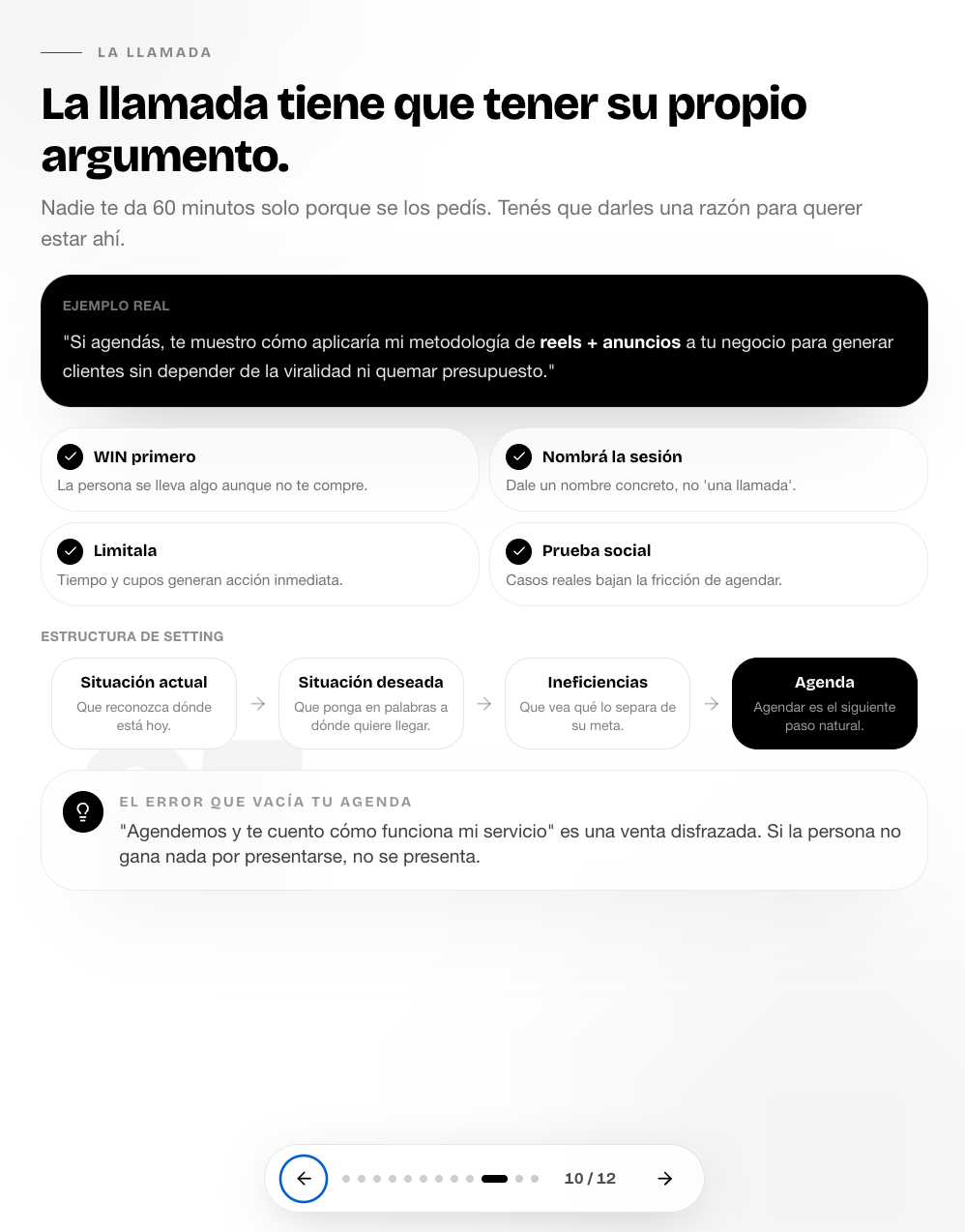 Estructura de la llamada del plan de juego